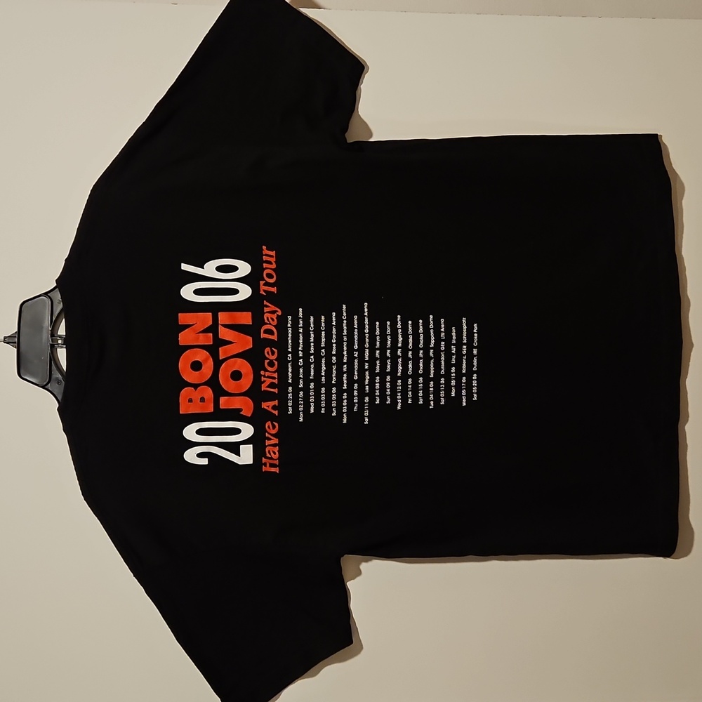 Bon Jovi Have A Nice Day Tour 2006 Black Short Sleeve Concert Tee XL - Picture 2 of 9